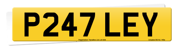 Registration number P247 LEY